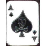 ACE OF SPADES SKULL PIN